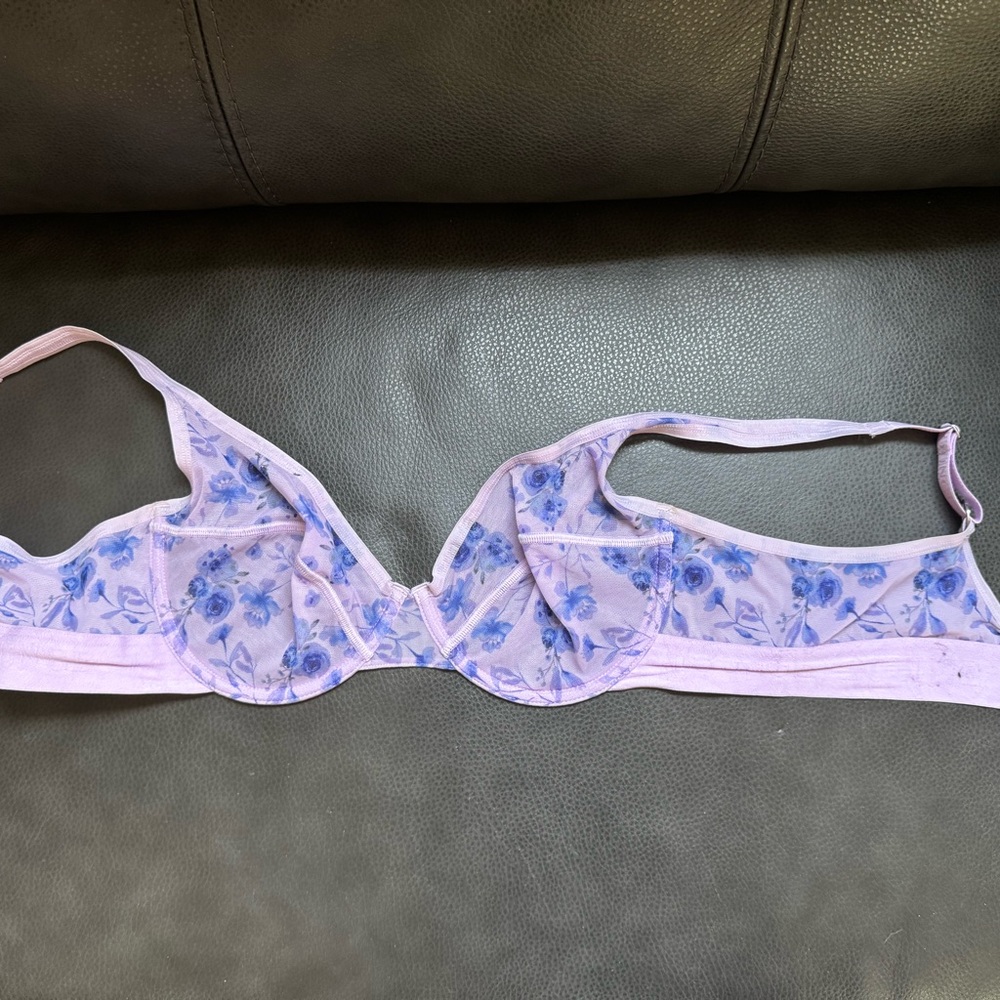 Purple Lace Push-Up Bra Intimates